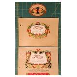 Vintage Tulip Cigar Labels - American Lithographic