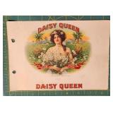 Vintage Daisy Queen Flor Fina Cigar Label - 1909