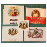 Vintage Cigar Label Sets - LYRA, Call Again, Bacch