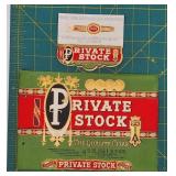 Vintage Private Stock Cigar Box Label & Band - Nos