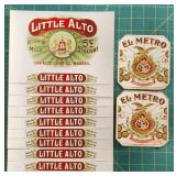 Vintage Little Alto & El Metro Cigar Labels