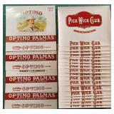 Vintage Optimo Palmas & Pick Wick Club Cigar Wrapp