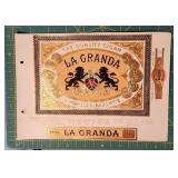 Vintage La Granda Cigar Label - Lions & Crest Desi