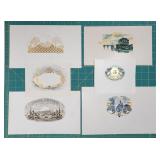 Vintage Cigar Label Proofs - Gold Foil Accents, Se