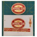 Vintage Imperial Club Cigar Labels - Non Plus Ultr