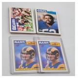 Vintage Topps NFL Trading Cards - Jim Everett Supe