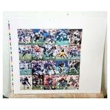1996 Select Certified Football Cards Print Sheet -