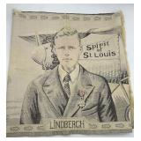 French Tapestry Charles Lindbergh Spirit of St. Lo