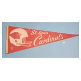 Vintage Sports Pennant - St. Louis Cardinals Footb