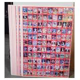1990 Score Baseball Cards Uncut Sheet - Collectibl