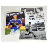 Autographed Gregg Jefferies, Bobby Shantz & Dick G