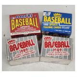 Fleer Baseball Trading Cards - 1989, 1990, 1991 -