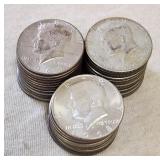 Kennedy Half Dollar Coins - Mixed Years, Circulate