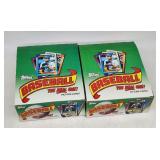 Two 1990 Topps Baseball Card Sets - Sealed 24-Coun