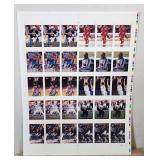 1997 Score Board Uncut Trading Card Sheet: Basketb