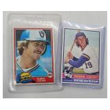 Topps Robin Yount Baseball Cards - 1975 & 1981 Bre