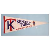 Vintage Sports Pennant - Kenosha Twins