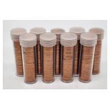 Lincoln Wheat & Memorial Cents (8 Tubes) 1909-1981