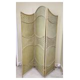 Woven Three-Panel Folding Screen - 72" Tall