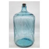 Vintage Great Bear Blue Glass Water Bottle with Co