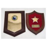 Vintage Philadelphia Citation & Shield Plaque Set