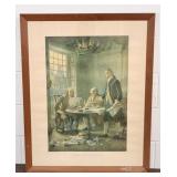 Framed "Writing the Declaration of Independence"