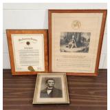 Framed Patriotic Prints - American Legion, Lincoln