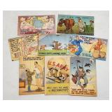 Vintage Humorous U.S. Army Postcards - Comic Serie