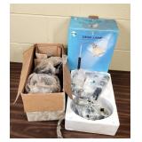 Hampton Bay Desk Lamp Chrome/Cracked Black & Outdo