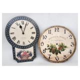 James Moss & Collin Decorative Wall Clocks - Set o