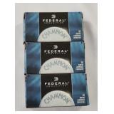 Federal Champion Rimfire Cartridges - 3 Boxes of 5