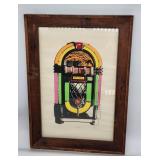 Wurlitzer Jukebox Art Print - Framed, Signed, Limi