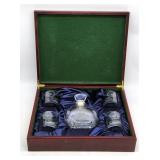 Union League 60 Years Decanter & Glass Set in Wood
