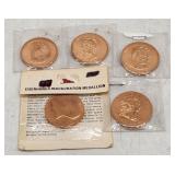 Eisenhower Inauguration Medallion Plus Abigail Ada