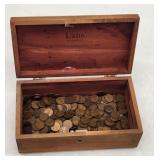 Vintage Lane Cedar Chest w/ Wheat Pennies