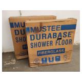 (2) NOS Mustee Durabase Fiberglass Shower Floors