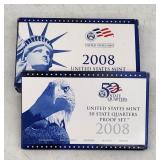 2008 US Mint Proof Set - Presidential Dollars & St