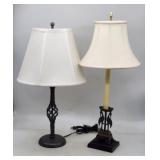 Decorative Table Lamps - Twisted Metal & Bird Base