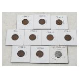Collectible US Penny Lot (10) - 1928-S, 1929-D +