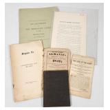Vintage Lot: 1841 Almanac, Middlesex Canal 1817, S