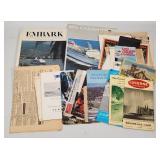 Vintage Travel Ephemera Lot - Cruise Line Brochure