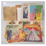 Vintage Coronation Paper Dolls & Coloring Book Lot