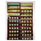 Vintage Magic Lantern Glass Slides - Hand-Painted