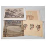 Framed Prints Collection - Fish, Vanity Sketch, Fi