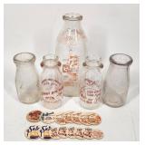 Vintage Dairy Milk Bottles - Reiffiton, Sunny Ayr