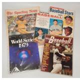 Vintage Baseball Magazines & 1979 World Series Pro