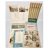 Vintage 1951-1960s Cruise Ship & Restaurant Menu C