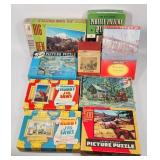 Vintage Jigsaw Puzzle Lot - Milton Bradley, Guild,