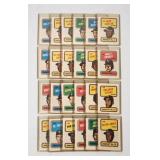 Vintage Baseball Booklet Cards Complete Set of 24