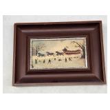 Folk Art Print - Sleigh Ride